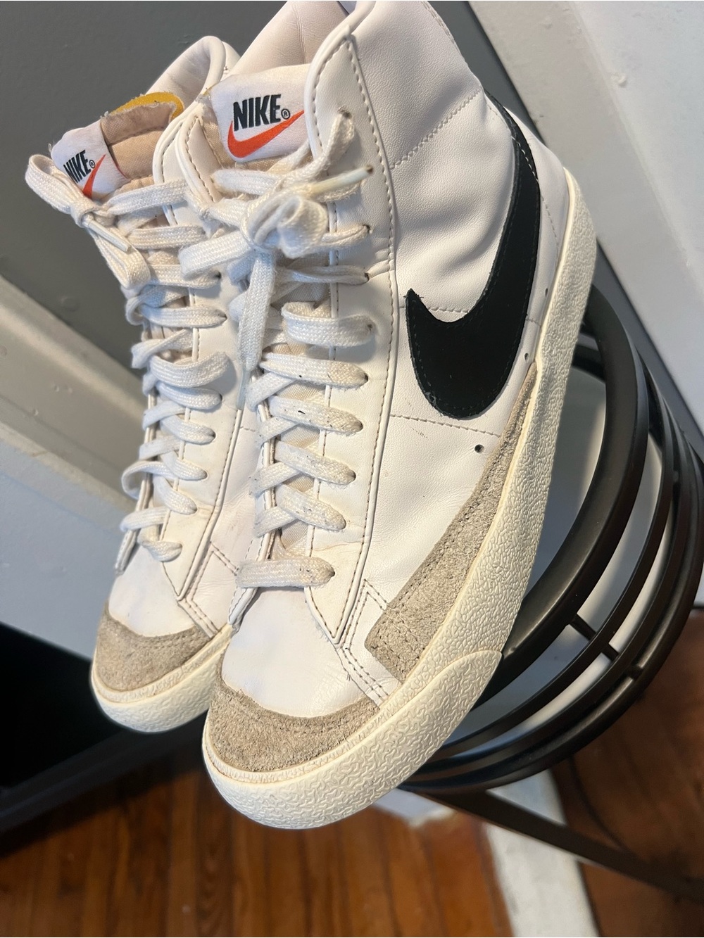 Nike Blazer Mid '77 Vintage in the color combination 'White Black size 8 men